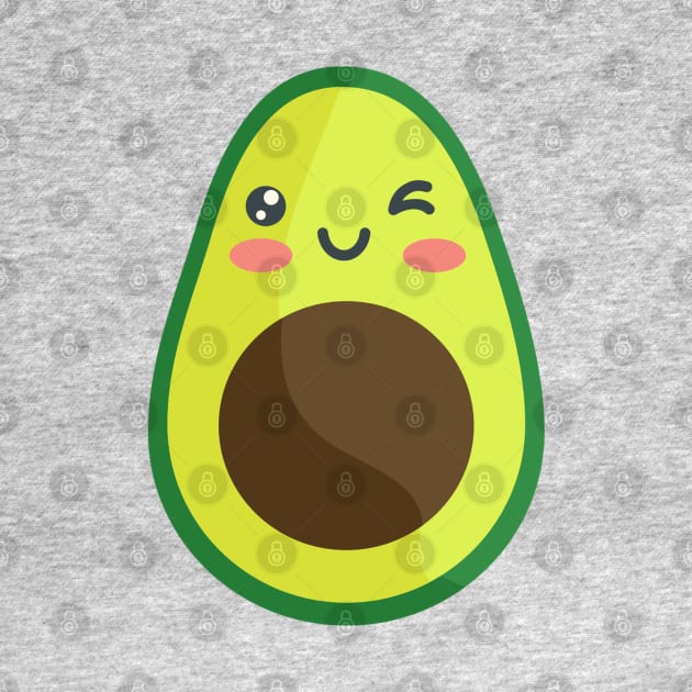 Avocado Kawaii Cute by MajorCompany